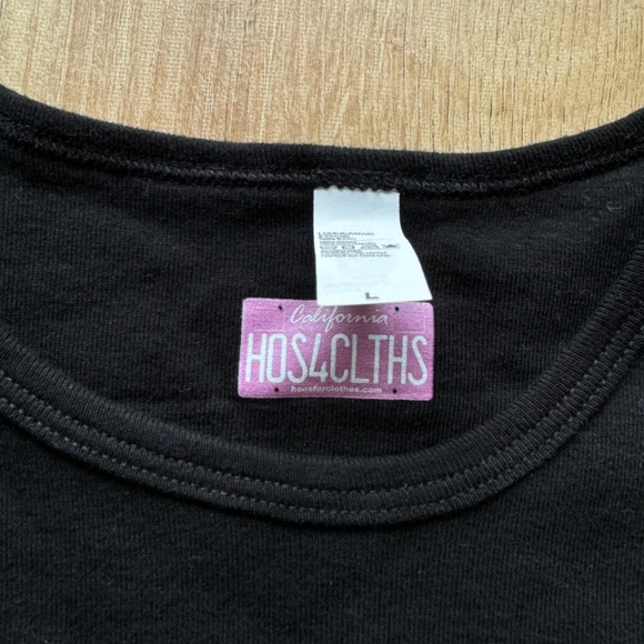 Never Worn H4C Black Graphic Cropped Baby Tee - Picture 6 of 8